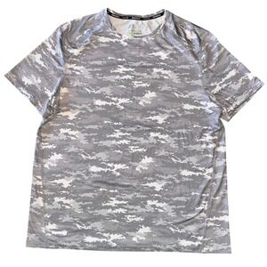 Russell Athletic Mens Dri-Power 360 Digital Camo T-Shirt Grey Large FreshForce